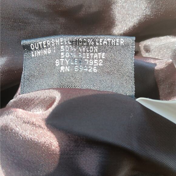 Wilsons Women's Leather Jacket Large Vintage Excellent Condition Moto Biker - Picture 6 of 9